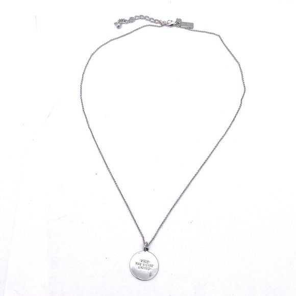 Kate Spade New York “Find the Silver Lining” Silver Rhodium Plated Necklace